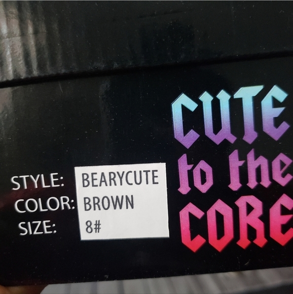 Cute to the Core by YRU | Beary Cute Brown Flats - Picture 9 of 9